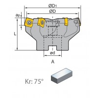 GŁOWICE FREZERSKIE 75’